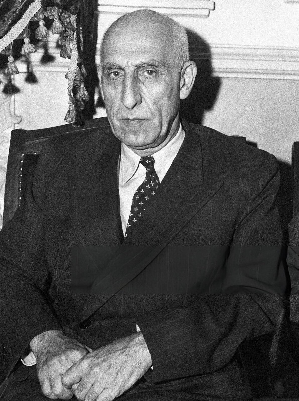 Iranian Prime Minister Mohammad Mosaddegh, overthrown in the 1953 coup
