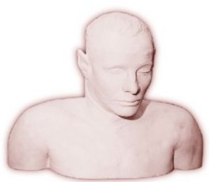 The plaster death mask of the unidentified Somerton Man, made in 1949